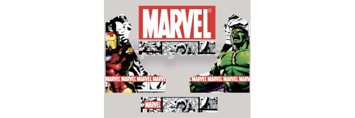 Marvel Hulk Iron manBartop