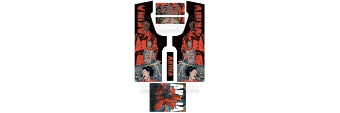 Akira Modele 2 Stickers Pour Borne d'arcade