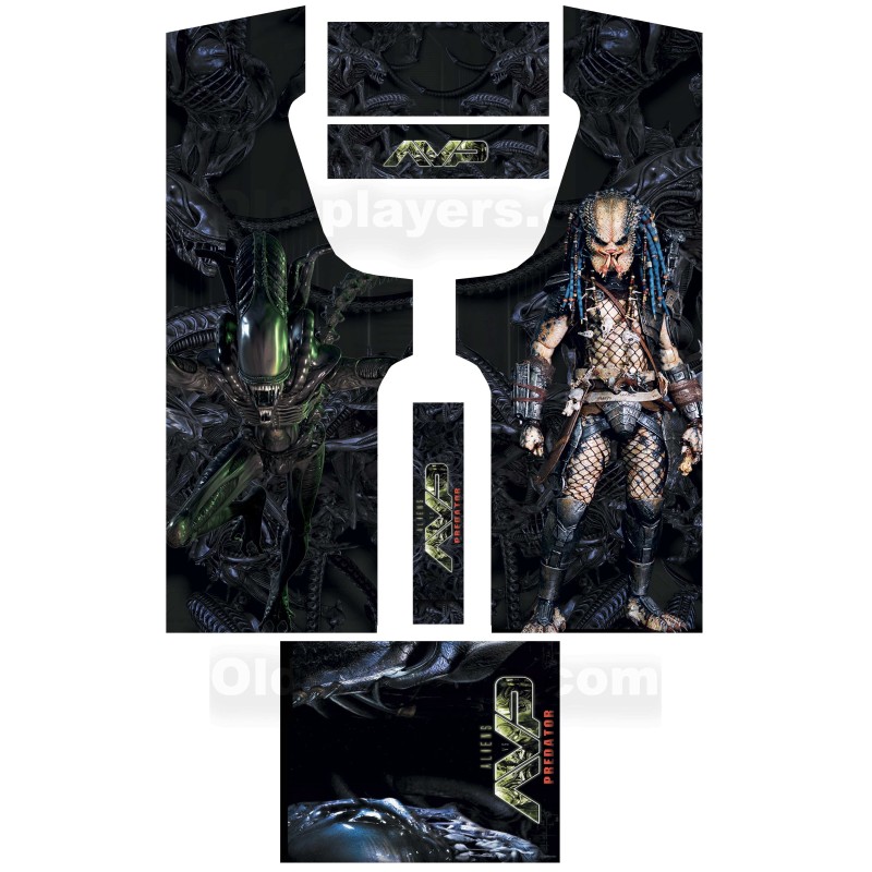 Alien VS Predator Modele 1 Stickers Pour Borne d'arcade