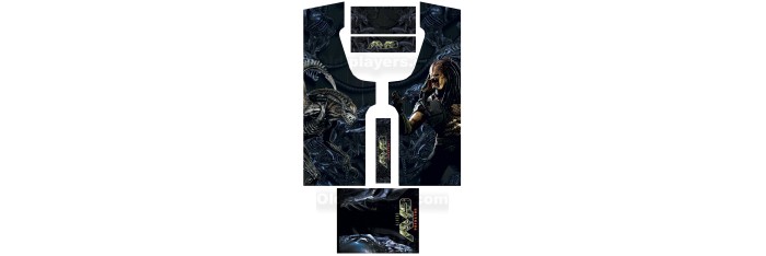 Alien VS Predator Modele 2 Stickers Pour Borne d'arcade