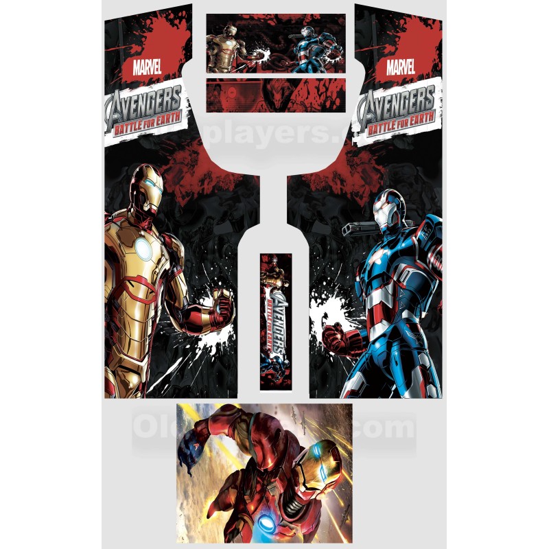 Avengers Modele 1 Stickers Pour Borne d'arcade