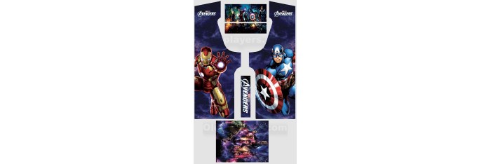 Avengers Modele 2 Stickers Pour Borne d'arcade