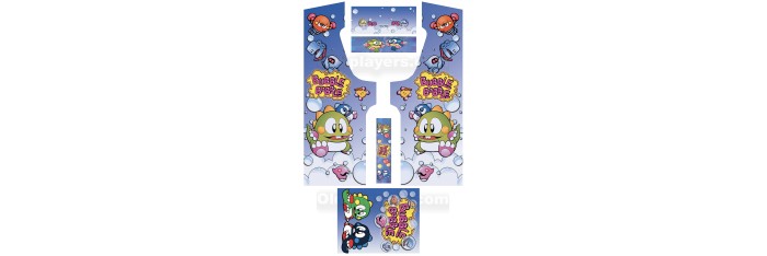 Bubble Bobble Stickers Pour Borne d'arcade