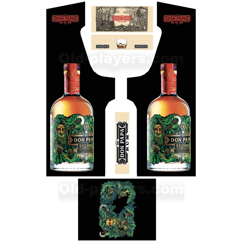 Don Papa Modele 3 Stickers Pour Borne d'arcade