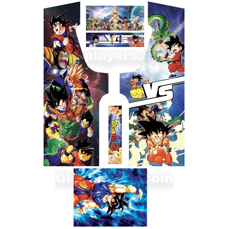 Dragon Ball Modele 1 Stickers Pour Borne d'arcade