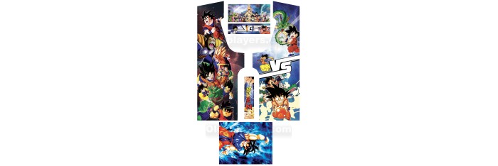 Dragon Ball Modele 1 Stickers Pour Borne d'arcade