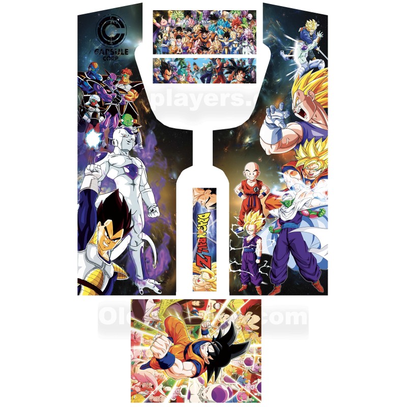 Dragon Ball Modele 2 Stickers Pour Borne d'arcade