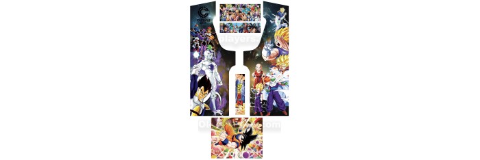 Dragon Ball Modele 2 Stickers Pour Borne d'arcade