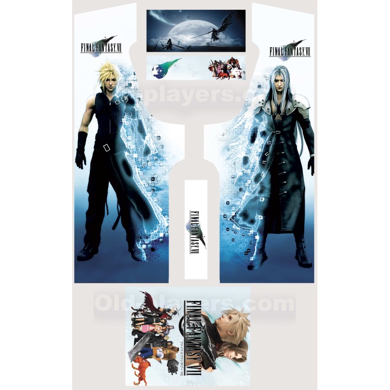 Final Fantasy 7 Stickers Pour Borne d'arcade