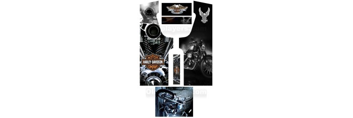 Harley Davidson Modele 1 Stickers Pour Borne d'arcade