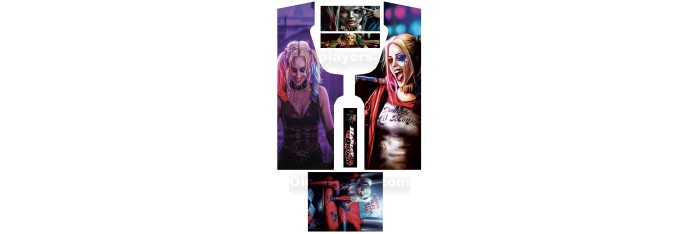 Harley Quinn Stickers Pour Borne d'arcade