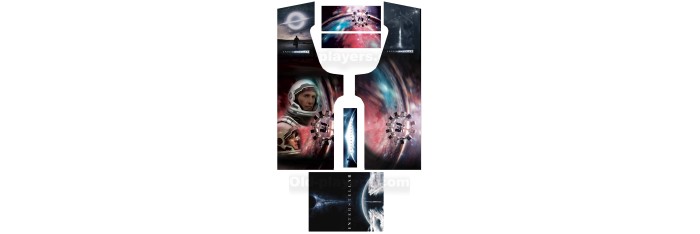 Interstellar Modele 2 Stickers Pour Borne d'arcade