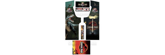 Jurassic Park Stickers Pour Borne d'arcade