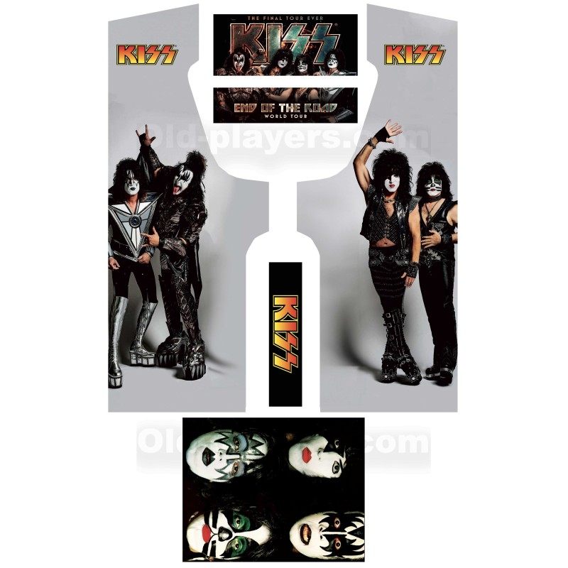 Kiss Stickers Pour Borne d'arcade