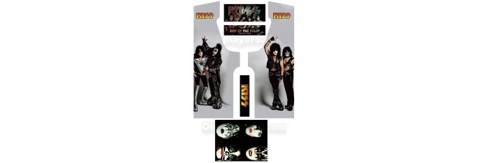 Kiss Stickers Pour Borne d'arcade