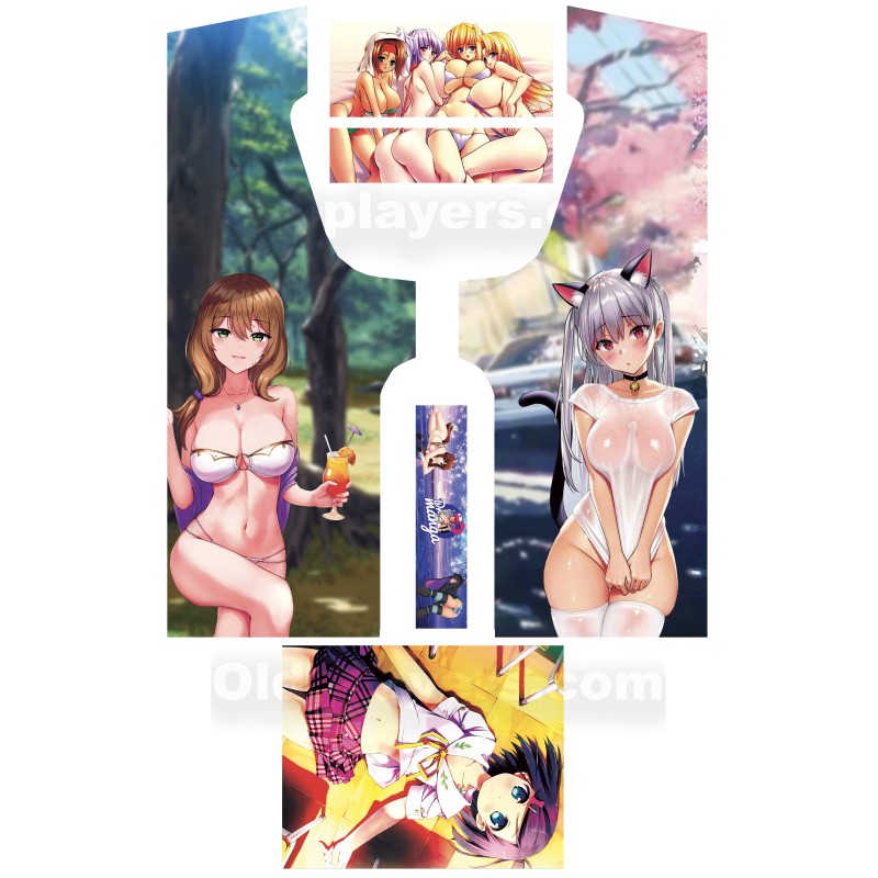 Manga Sexy Stickers Pour Borne d'arcade