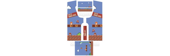 Mario Modele 3 Stickers Pour Borne d'arcade