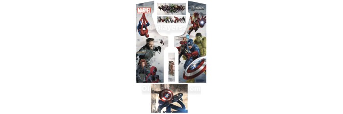 Marvel Avengers Stickers Pour Borne d'arcade