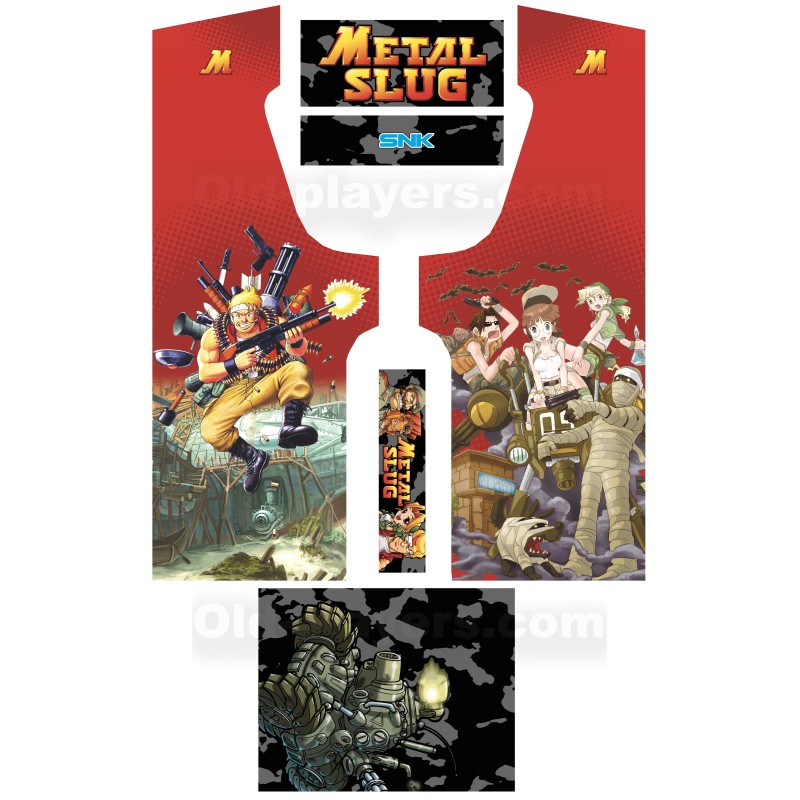 Metal Slug Modele 1 Stickers Pour Borne d'arcade