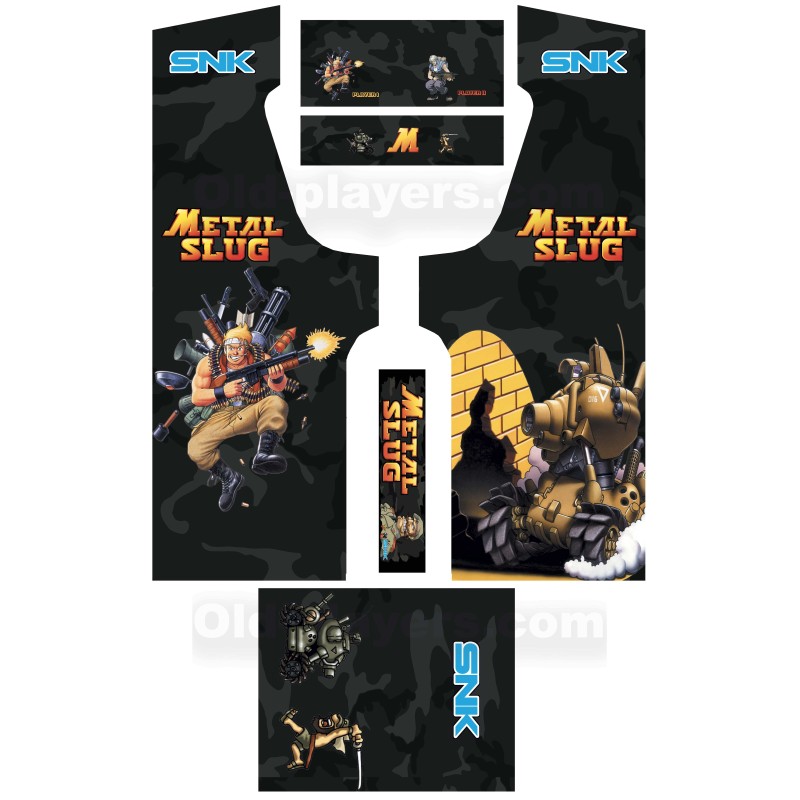 Metal Slug Modele 3 Stickers Pour Borne d'arcade