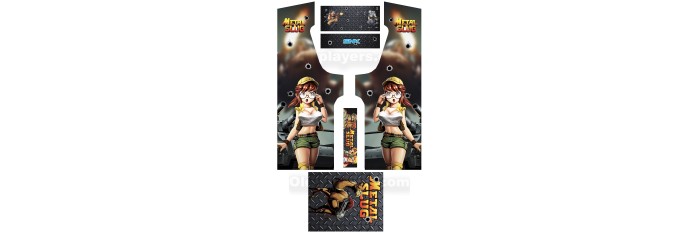 Metal Slug Modele 4 Stickers Pour Borne d'arcade