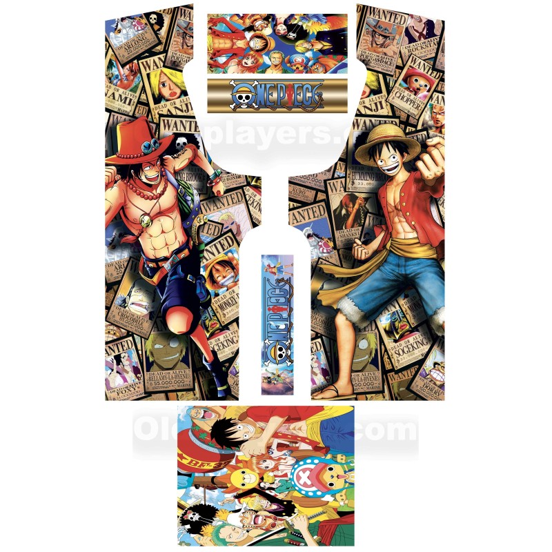 One Piece Modele 1 Stickers Pour Borne d'arcade