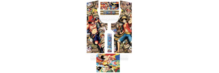 One Piece Modele 1 Stickers Pour Borne d'arcade