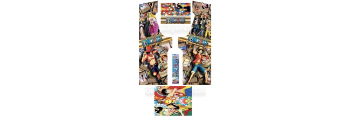 One Piece Modele 2 Stickers Pour Borne d'arcade