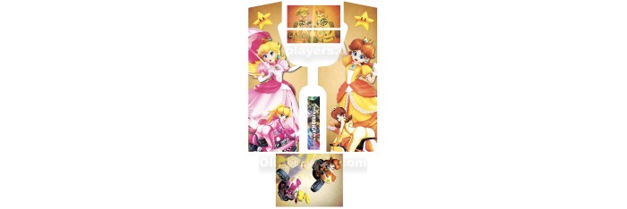 Daisy Peach Stickers Pour Borne d'arcade