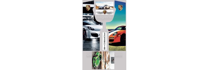 Porsche Modele 2 Stickers Pour Borne d'arcade