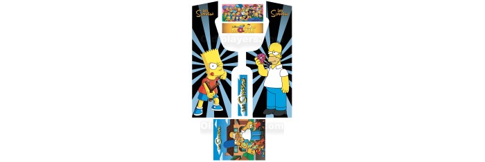 Simpson Modele 1 Stickers Pour Borne d'arcade