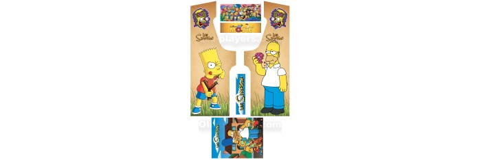 Simpson Modele 2 Stickers Pour Borne d'arcade