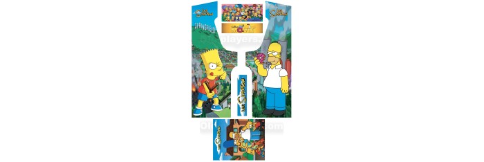 Simpson Modele 3 Stickers Pour Borne d'arcade