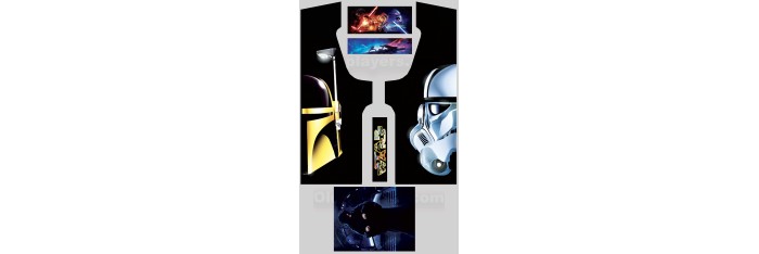 Star Wars Modele 8 Stickers Pour Borne d'arcade