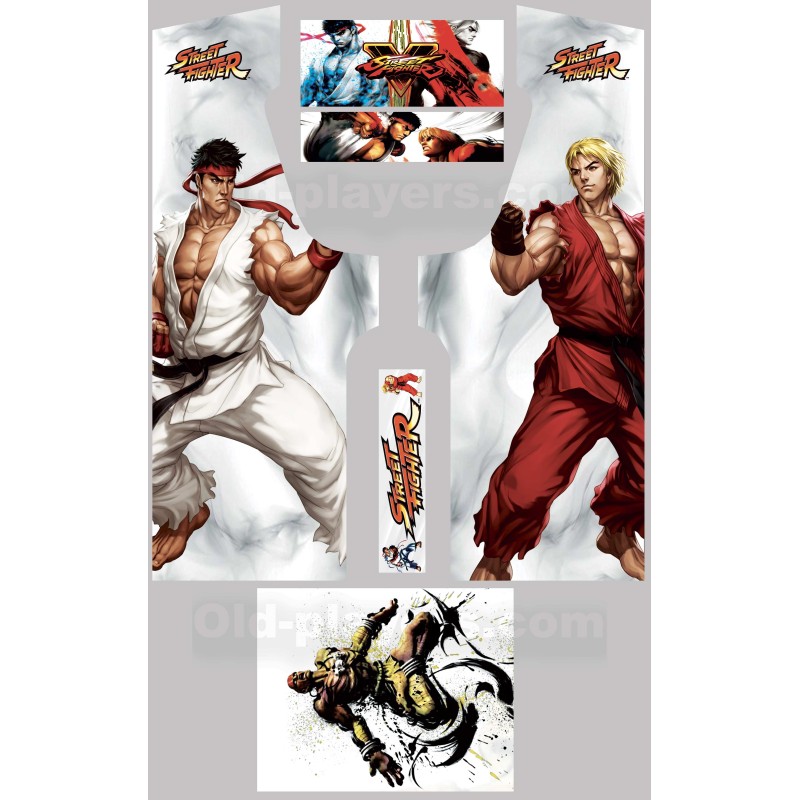 Street Fighter Modele 1 Stickers Pour Borne d'arcade