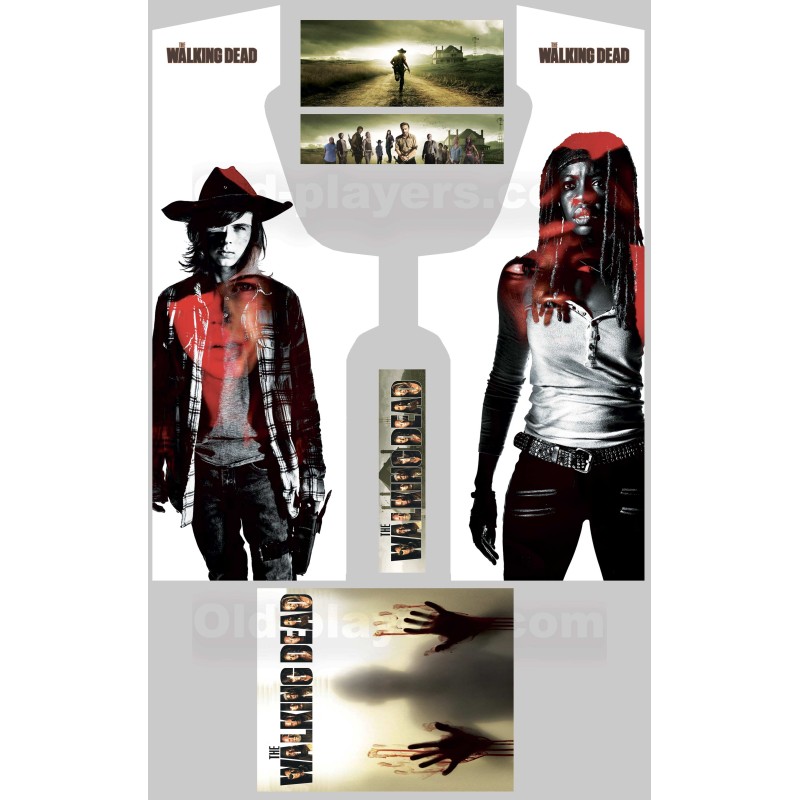 The Walking Dead Modele 2 Stickers Pour Borne d'arcade