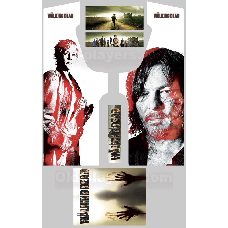 The Walking Dead Modele 3 Stickers Pour Borne d'arcade