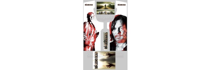 The Walking Dead Modele 3 Stickers Pour Borne d'arcade