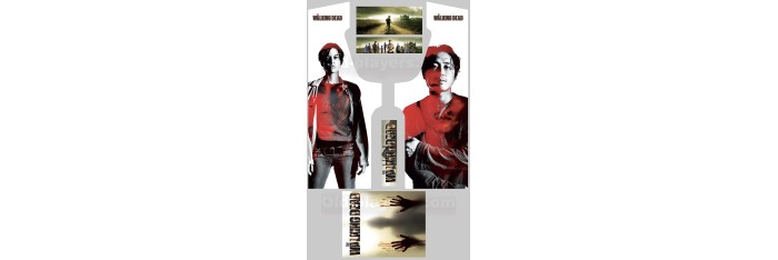 The Walking Dead Modele 4 Stickers Pour Borne d'arcade