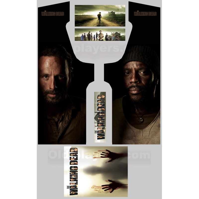 The Walking Dead Modele 8 Stickers Pour Borne d'arcade