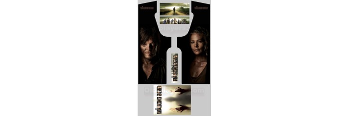 The Walking Dead Modele 9 Stickers Pour Borne d'arcade