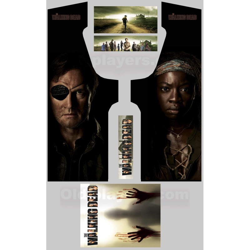 The Walking Dead Modele 11 Stickers Pour Borne d'arcade