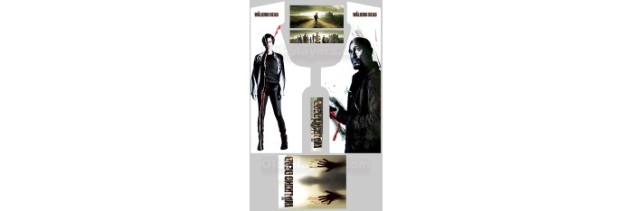 The Walking Dead Modele 18 Stickers Pour Borne d'arcade