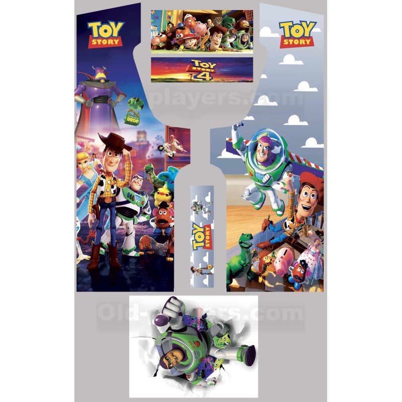 Toy Story Modele 1 Stickers Pour Borne d'arcade