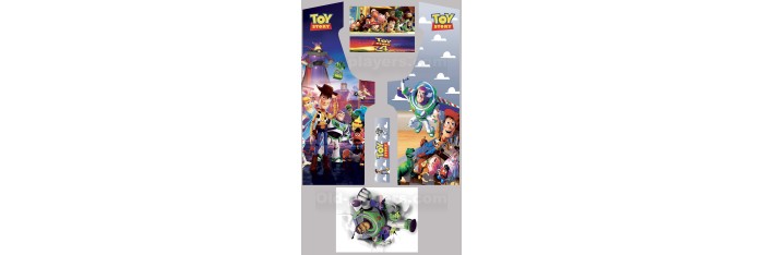 Toy Story Modele 1 Stickers Pour Borne d'arcade