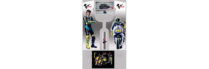 Valentino Rossi Modele 1 Stickers Pour Borne d'arcade