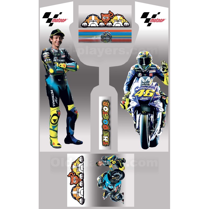 Valentino Rossi Modele 2 Stickers Pour Borne d'arcade