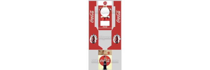 Coca Cola Modèle 2 Dartcab & fléchettes