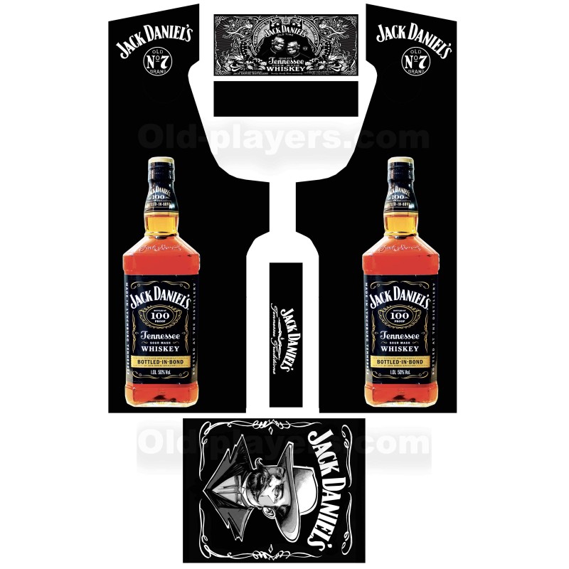 Jack Daniels Modele 4 Stickers Pour Borne d'arcade