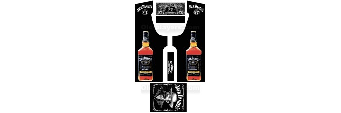 Jack Daniels Modele 4 Stickers Pour Borne d'arcade